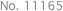 No. 11165