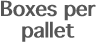 Boxes per pallet 